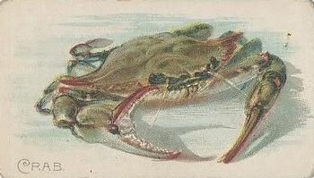 1910 American Tobacco Co. Fish Series (T58) - Sovereign Cigarettes Factory 25 #NNO Crab Front