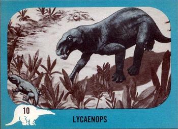 1961 Nu-Cards Dinosaur Series #10 Lycaenops Front