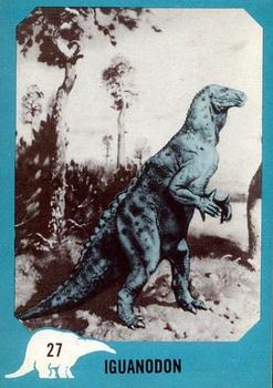 1961 Nu-Cards Dinosaur Series #27 Iguanodon Front