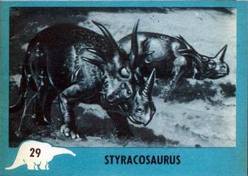 1961 Nu-Cards Dinosaur Series #29 Styracosaurus Front