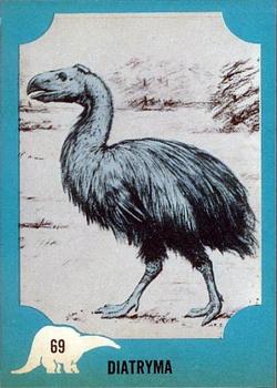 1961 Nu-Cards Dinosaur Series #69 Diatryma Front