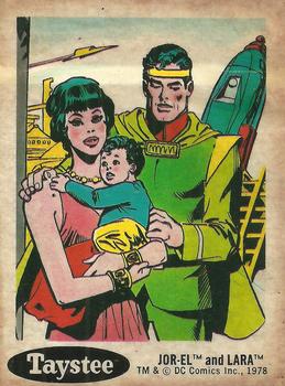 1978 Taystee Bread DC Superheroes Stickers #7 Jor-El and Lara Front