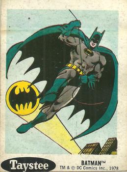 1978 Taystee Bread DC Superheroes Stickers #16 Batman Front