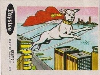 1978 Taystee Bread DC Superheroes Stickers #21 Krypto Front
