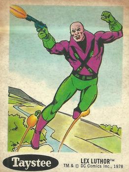 1978 Taystee Bread DC Superheroes Stickers #23 Lex Luthor Front