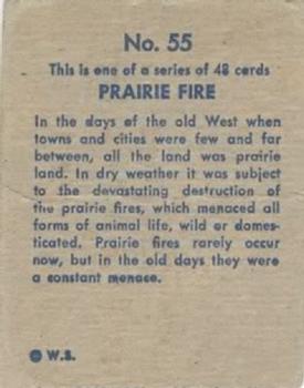 1930 Indian & Western Series (R185) #55 Prarie Fire Back