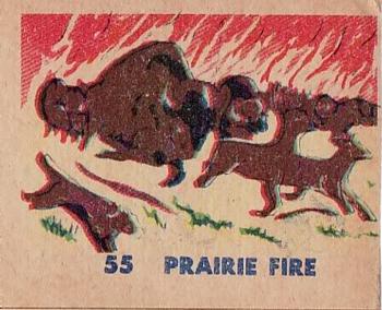 1930 Indian & Western Series (R185) #55 Prarie Fire Front
