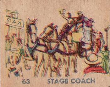1930 Indian & Western Series (R185) #63 Stage Coach Front