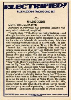 1993 Shel-Tone Publications Electrified Blues Legends #7 Willie Dixon Back