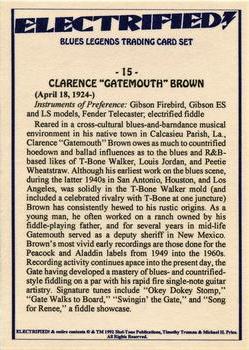 1993 Shel-Tone Publications Electrified Blues Legends #15 Clarence 