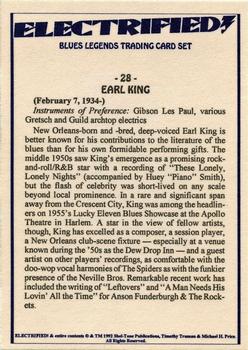 1993 Shel-Tone Publications Electrified Blues Legends #28 Earl King Back
