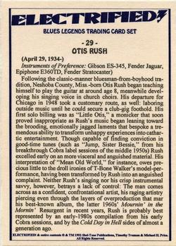 1993 Shel-Tone Publications Electrified Blues Legends #29 Otis Rush Back