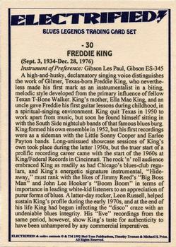 1993 Shel-Tone Publications Electrified Blues Legends #30 Freddie King Back