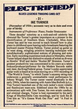 1993 Shel-Tone Publications Electrified Blues Legends #31 Ike Turner Back