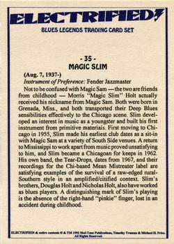 1993 Shel-Tone Publications Electrified Blues Legends #35 Magic Slim Back
