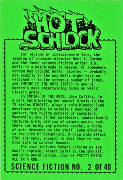 1991 Hot Schlock Science Fiction #2 Empire of the Ants Back