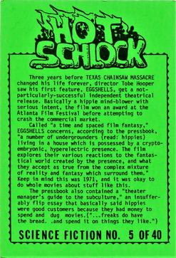 1991 Hot Schlock Science Fiction #5 Eggshells Back