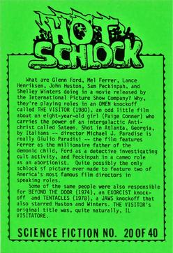 1991 Hot Schlock Science Fiction #20 The Visitors Back