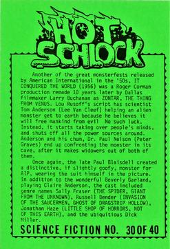 1991 Hot Schlock Science Fiction #30 It Conquered the World Back