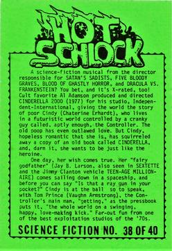1991 Hot Schlock Science Fiction #38 Cinderella 2000 Back