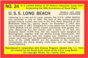 1960 Revell 50th Anniversary of Naval Flight (UM26-6) #24 U.S.S. Long Beach Back