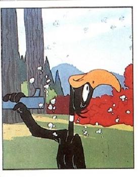 1990 Panini Happy Birthday Bugs #4 Daffy Duck Front