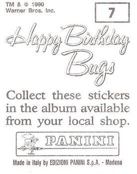 1990 Panini Happy Birthday Bugs #7 Daffy Duck Back