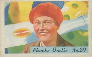 1936 Heinz Famous Aviators 1st Series (F277-4) #20 Phoebe Omlie Front