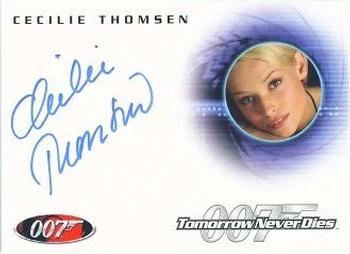 2010 Rittenhouse James Bond Heroes and Villains - Autographs #A119 Cecilie Thomsen Front