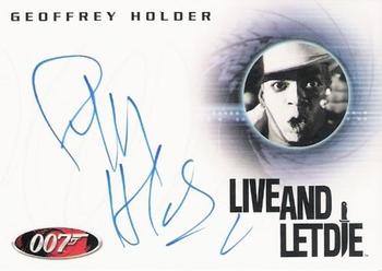 2010 Rittenhouse James Bond Heroes and Villains - Autographs #A124 Geoffrey Holder Front