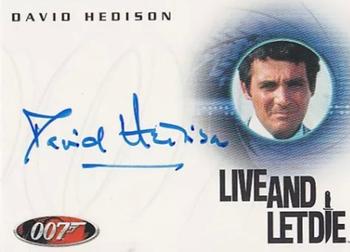 2010 Rittenhouse James Bond Heroes and Villains - Autographs #A130 David Hedison Front