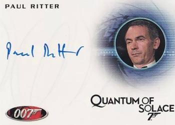 2010 Rittenhouse James Bond Heroes and Villains - Autographs #A137 Paul Ritter Front