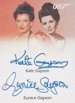 2010 Rittenhouse James Bond Heroes and Villains - Autographs #NNO Eunice Gayson / Kate Gayson Front