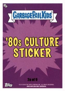 2018 Topps Garbage Pail Kids We Hate the '80s #2a Neon Art Back