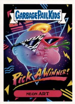 2018 Topps Garbage Pail Kids We Hate the '80s #2a Neon Art Front