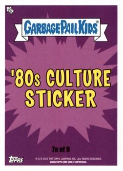 2018 Topps Garbage Pail Kids We Hate the '80s #7a Blocked Buster Back