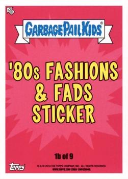 2018 Topps Garbage Pail Kids We Hate the '80s #1b Hairy Geri Back