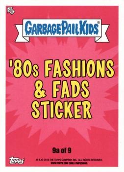 2018 Topps Garbage Pail Kids We Hate the '80s #9a Fashion Abel Back