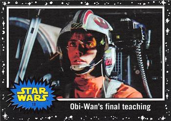 2017 Topps Star Wars Journey To The Last Jedi - Starfield Black #18 Obi-Wan's final teaching Front