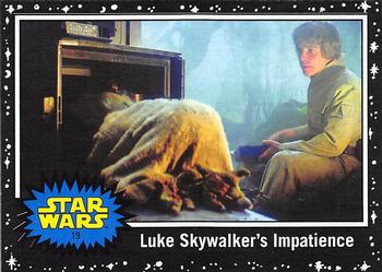 2017 Topps Star Wars Journey To The Last Jedi - Starfield Black #19 Luke Skywalker's Impatience Front