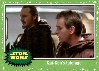 2017 Topps Star Wars Journey To The Last Jedi - Starfield Green #1 Qui-Gon's tutelage Front