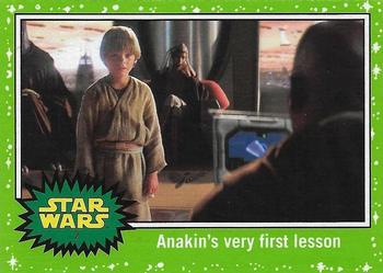 2017 Topps Star Wars Journey To The Last Jedi - Starfield Green #2 Anakin's very first lesson Front