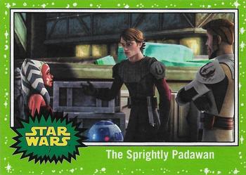 2017 Topps Star Wars Journey To The Last Jedi - Starfield Green #7 The Sprightly Padawan Front