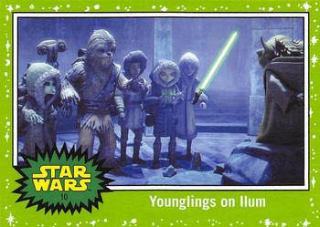 2017 Topps Star Wars Journey To The Last Jedi - Starfield Green #10 Younglings on Ilum Front