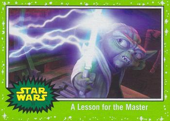 2017 Topps Star Wars Journey To The Last Jedi - Starfield Green #11 A Lesson for the Master Front