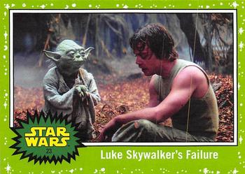 2017 Topps Star Wars Journey To The Last Jedi - Starfield Green #23 Luke Skywalker's Failure Front