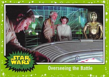 2017 Topps Star Wars Journey To The Last Jedi - Starfield Green #28 Overseeing the Battle Front