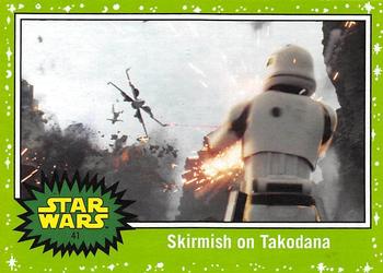 2017 Topps Star Wars Journey To The Last Jedi - Starfield Green #41 Skirmish on Takodana Front