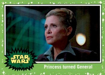 2017 Topps Star Wars Journey To The Last Jedi - Starfield Green #43 Princess turned General Front