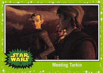 2017 Topps Star Wars Journey To The Last Jedi - Starfield Green #55 Meeting Tarkin Front